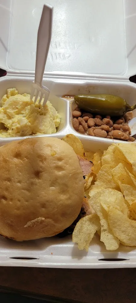 Brisket & Turkey Sandwich Plate with Two Sides